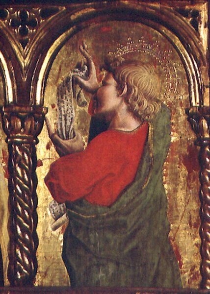 St. John the Evangelist, detail from the Sant'Emidio polyptych, 1473