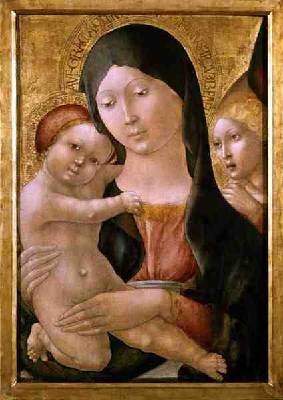 Madonna and Child with an Angel
