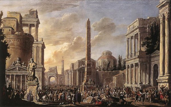 Antique Forum with a Triumphal Procession 1670s