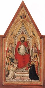 The Stefaneschi Triptych- St Peter Enthroned (detail) c. 1330
