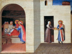 The Healing of Justinian by Saint Cosmas and Saint Damian 1438